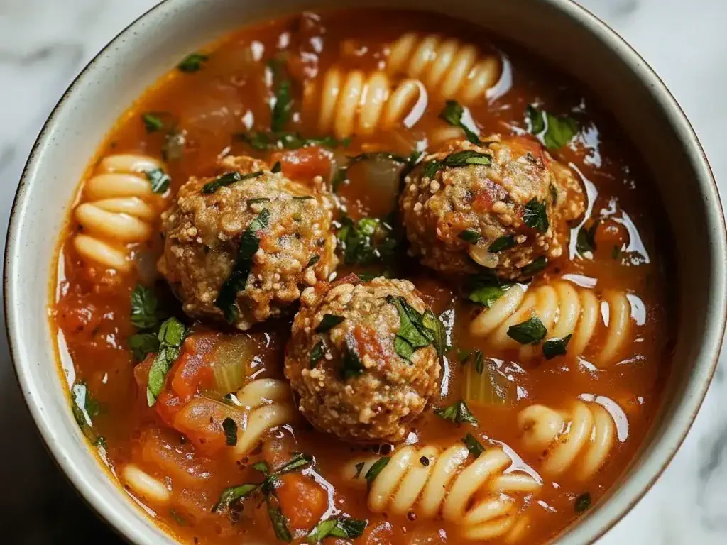 Turkey Meatball & Spinach Soup