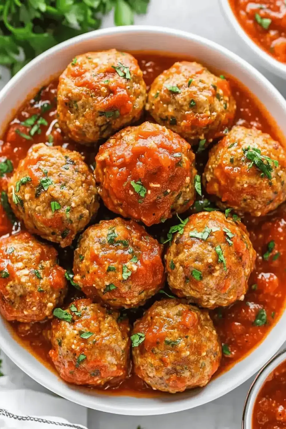 Turkey Meatballs in Marinara Sauce (No Pasta)