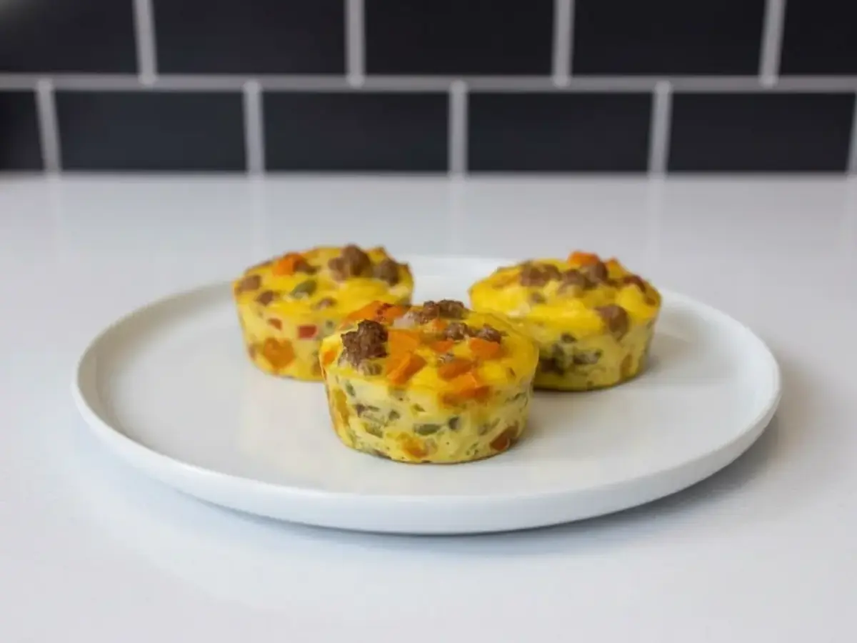 Turkey Sausage & Veggie Egg Muffins