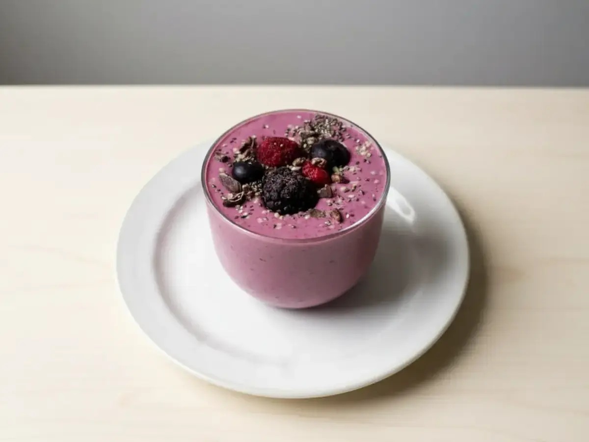 Vanilla Berry Protein Powder Smoothie